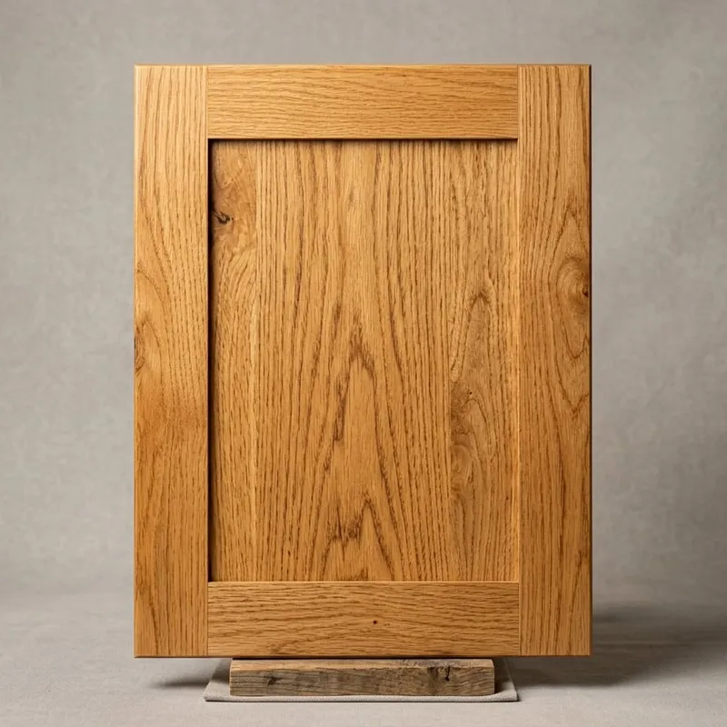 Natural wood cabinet door sample